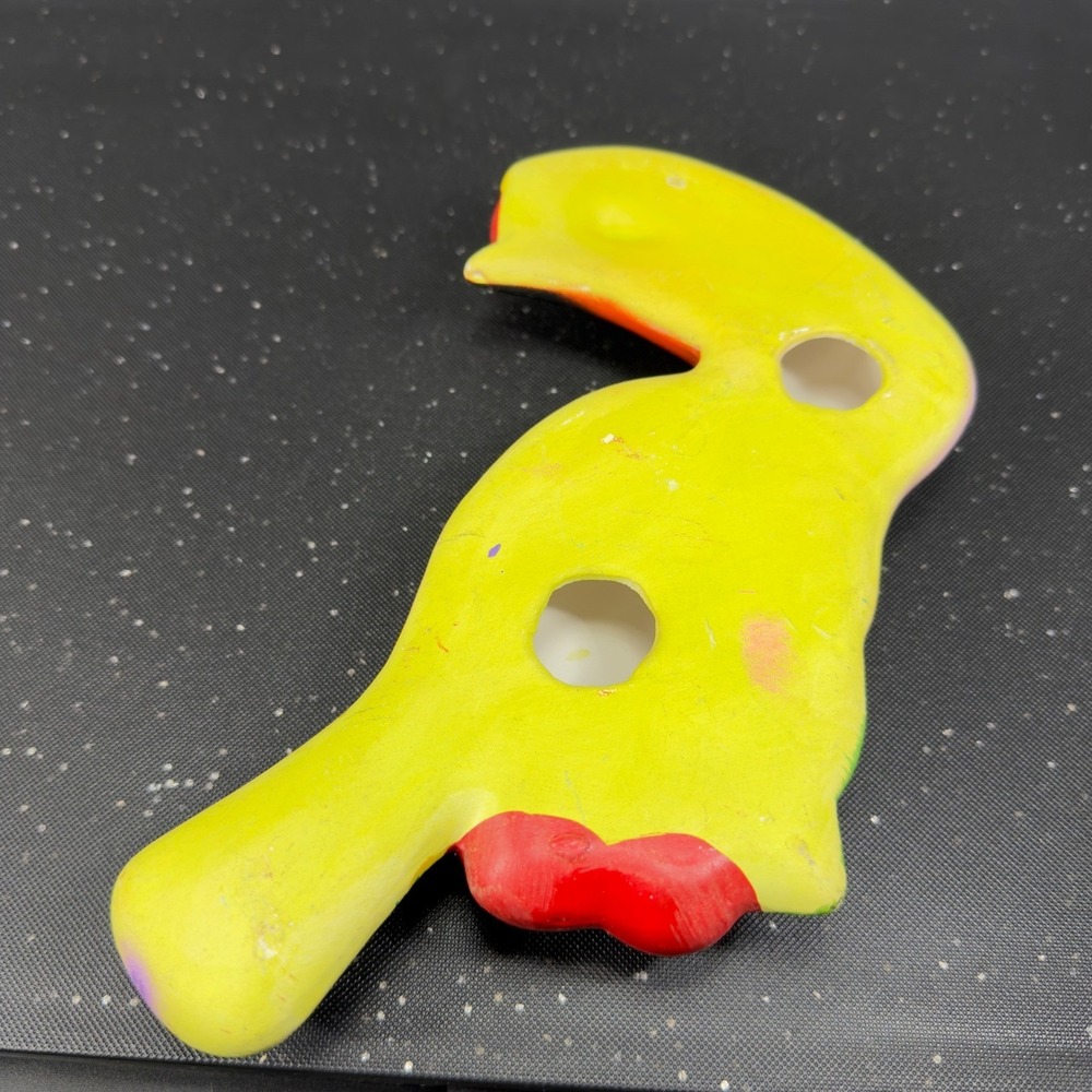Vintage Ceramic Toucan Wall Hanging Tropical Bird Figurine Multi Color Decor VTG - Picture 5 of 10